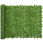 vidaXL Balkónová zástěna se zelenými listy 500 x 150 cm – Zboží Mobilmania