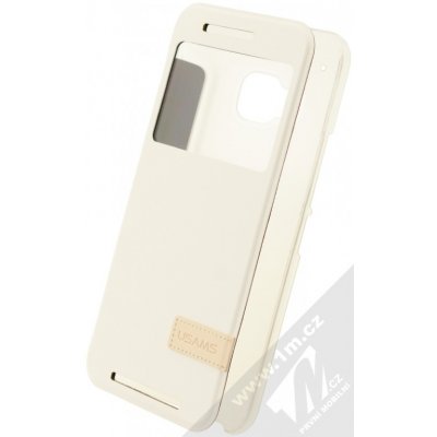 Pouzdro USAMS Muge S-View HTC ONE M9 bílé