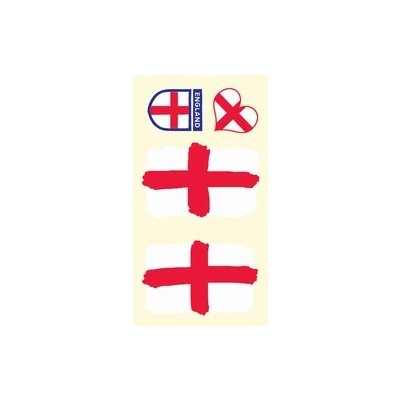 Arch Tetovací obtisky na obličej i tělo Anglie vlajka 1 motiv – Zboží Mobilmania