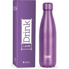 I Drink Nerezová kovová termoska metallic purple 500 ml