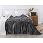 XPOSE Dětská mikroplyšová deka Exclusive s beránkem tmavě šedá – Sleviste.cz