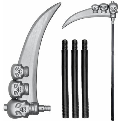 Kosa pro smrtku s lebkami 103cm – Zboží Mobilmania