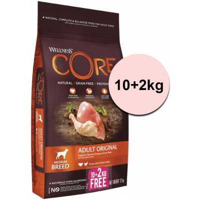 Wellness Core Adult Original Medium Breed Turkey & Chicken 12 kg