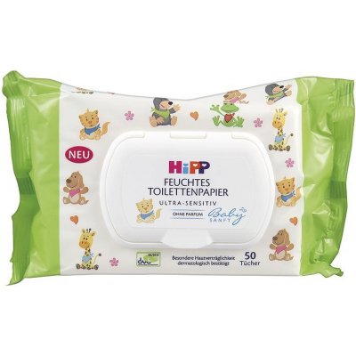 HiPP Babysanft Vlhčený toaletní papír ULTRA SENSITIVE 50 ks – Sleviste.cz