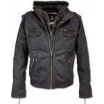 Bunda Black Rock Hooded Leather černá – Hledejceny.cz