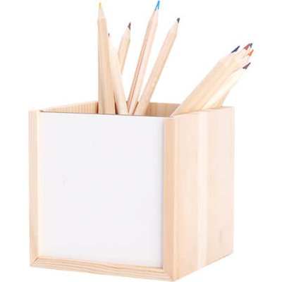 Stojan na psací potřeby dřevěný sublimace termotransfer – Zboží Dáma