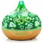 BOT Smart aroma difuzér B11 světlé dřevo / LED srdce 400 ml – Sleviste.cz