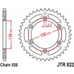 JT Sprockets JTR 822-50 | Zboží Auto