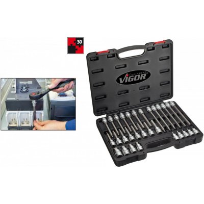 VIGOR V1919, 30-dílná sada 1/2" – Zboží Dáma