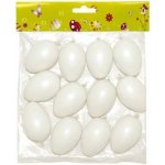 Vajíčka plast bílé 6cm 12ks – Zboží Mobilmania