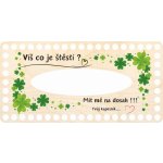 Dřevěný svět online Víko na kapesníky 24 x 12 cm Víš co je štěstí – Zboží Dáma