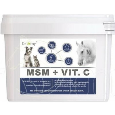 Dromy MSM vitamin C pro koně a psy 5000 g – Hledejceny.cz