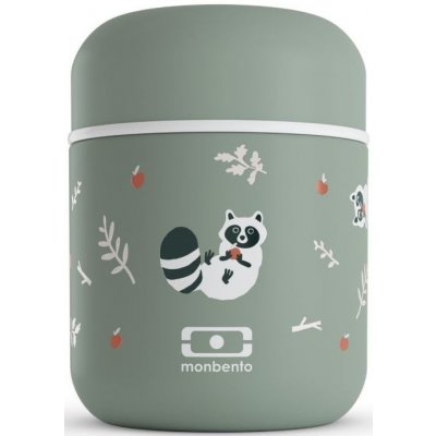 Monbento Racoon olivový termoska na oběd z nerezové oceli 280 ml