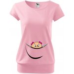 Těhotenské tričko Holčička z bříška růžová – Zboží Dáma