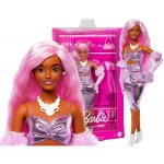 Mattel Barbie Deluxe Modelka Metalické Šaty – Zboží Dáma