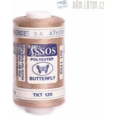 Polyesterová nit hnědá 1000 m – Zboží Dáma