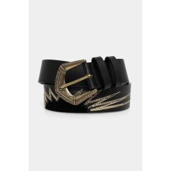 Pepe Jeans kožený pásek LINDSAY BELT dámský černá PL020855