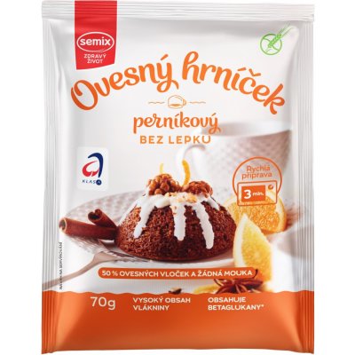 Semi x Ovesný hrníček perníkový bez lepku 70 g – Zbozi.Blesk.cz