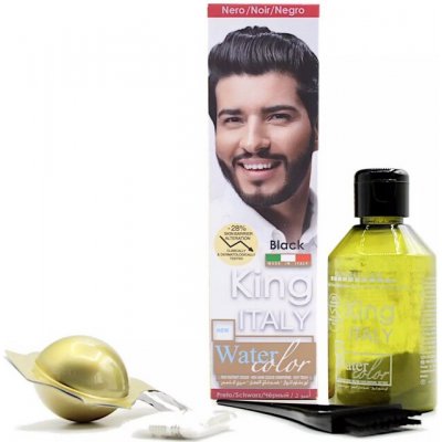 Kleral System King Italy Water Color Black set pánská barva na vlasy a vousy Černá – Zboží Dáma
