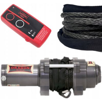 Dragon Winch Elektrický naviják 12V 3000lbs / 1326kg se syntetickým lanem – Hledejceny.cz