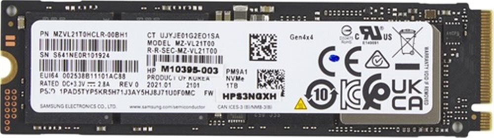 HP 1TB M.2 PCIe Gen 4x4 NVMe SSD Drive, 5R8Y0AA