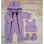 Oteplený dětský overal bez šlapek s kapucí čepička – Zboží Dáma