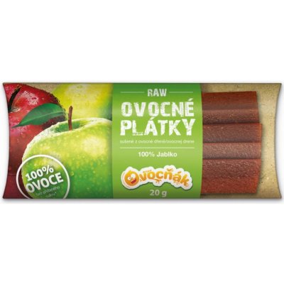 Ovocňák Ovocné plátky 100% jablko 20 g – Zbozi.Blesk.cz