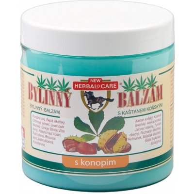 Herbal Care bylinný balzám s kaštanem koňským s konopím 500 ml – Sleviste.cz