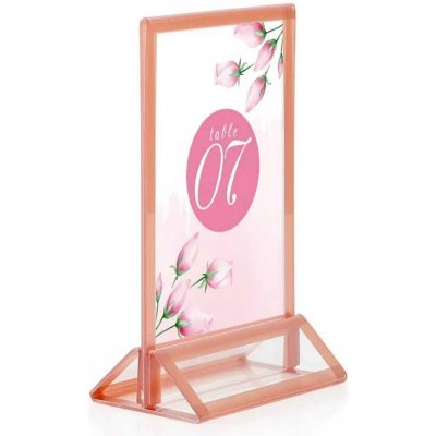 A-Z Reklama CZ Menu stojánek se základnou pro prospekt A6 - Rose – Zboží Živě