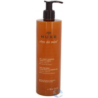 Nuxe Reve de Miel čistící gel pro suchou pokožku (Face and Body Ultra-Rich Cleansing Gel) 400 ml – Zbozi.Blesk.cz