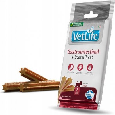 Vet Life Dog Dental Snack Gastrointestinal Adult Mini 60 g – Hledejceny.cz