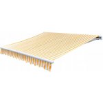 ZBXL Plachta na markýzu slunečnicová žluto-bílá 3 x 2,5 m (bez rámu) – Sleviste.cz