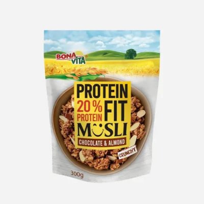 Bonavita Protein Fit Müsli čokoláda a Mandle 300 g – Hledejceny.cz