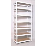 Biedrax Regál 60 x 60 x 240 cm bílý 7 polic – Sleviste.cz