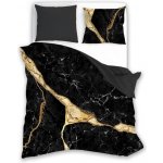 FARO povlečení bavlněný satén Minerál Black Bavlna Satén 140x200 70x90 – Sleviste.cz