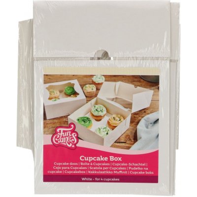 Fun Cakes Krabice na 4 ks cupcakes / muffin- 3 ks – Zboží Mobilmania
