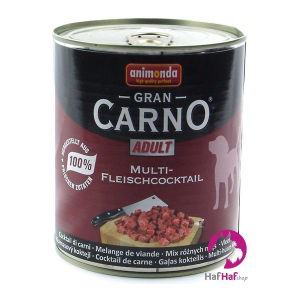 Krmivo pro psa Animonda Gran Carno Adult Multifleisch Cocktail 0,8 kg