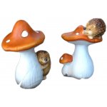 Prodex Houba muchomůrka s ježkem 2 druhy 21 cm polyston Prodex A00541 – Zboží Dáma