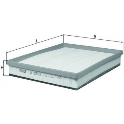 Vzduchový filtr MAHLE LX 2076/3 – Hledejceny.cz