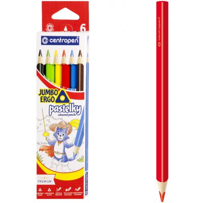 Centropen Jumbo trojhranné 9522 6 ks – Zboží Dáma