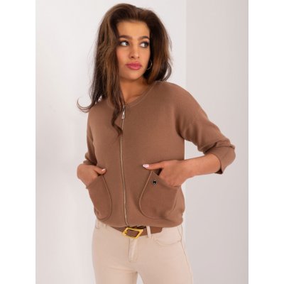 N.EVERY DAY svetr na zip s kapsami pm sw b02a.38x brown – Zboží Mobilmania