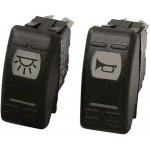 Motomarine Kolébkový přepínač Signal s LED, 12 V, IP55 Provedení: zap - vyp - zap, 6 vývodů – Hledejceny.cz