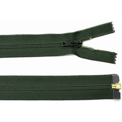 Spirálový zip no.5 rozepínací 60cm - více barev color: 673 tmavě zelená – Hledejceny.cz
