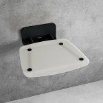 RAVAK OVO B II OPAL/BLACK sprchové sedátko hranaté B8F0000060 – Zboží Dáma