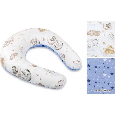 Bellatex Kojicí polštář s povlakem na zip zvířátka na obláčku – Zboží Dáma