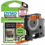 Dymo D1 1978367 - originální vinylová páska - černo-oranžová, 12 mm × 3 m – Hledejceny.cz