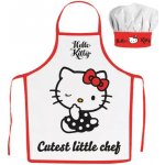 Jerry Fabrics zástěra s kuchařskou čepicí Hello Kitty 2-dílný set – Hledejceny.cz
