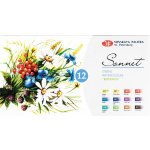 Nevskaya Palitra Akvarelové barvy Sonnet 12 barev 35411880 - Botanica – Zboží Dáma