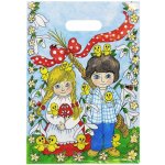 Velikonoční taška 25 × 35 cm bílá - Veselé Velikonoce – Hledejceny.cz