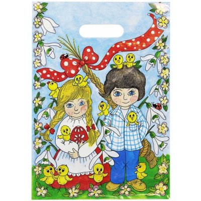 Velikonoční taška 25 × 35 cm bílá - Veselé Velikonoce – Hledejceny.cz